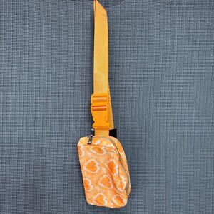 No Boundaries Orange Tie-Dye Fanny Pack With Adjustable Strap & Zipper Pockets B